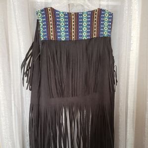 Vest fringed